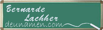 Bernarde Lachher Visitenkarte